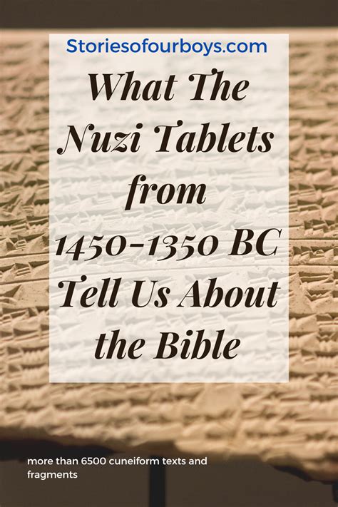 What The Nuzi Tablets from 1450-1350 BC Teach Us About the Bible ...