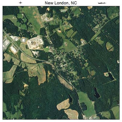 Aerial Photography Map of New London, NC North Carolina