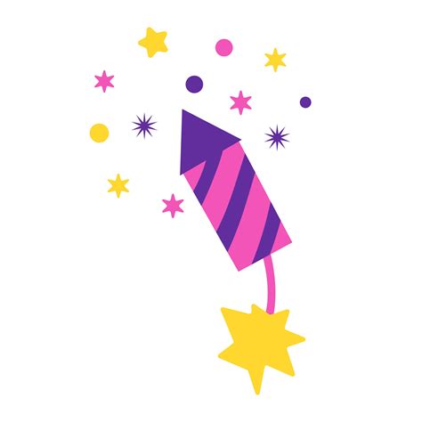 Firecracker Hand drawn vector illustration. Cartoon style. Isolated on ...