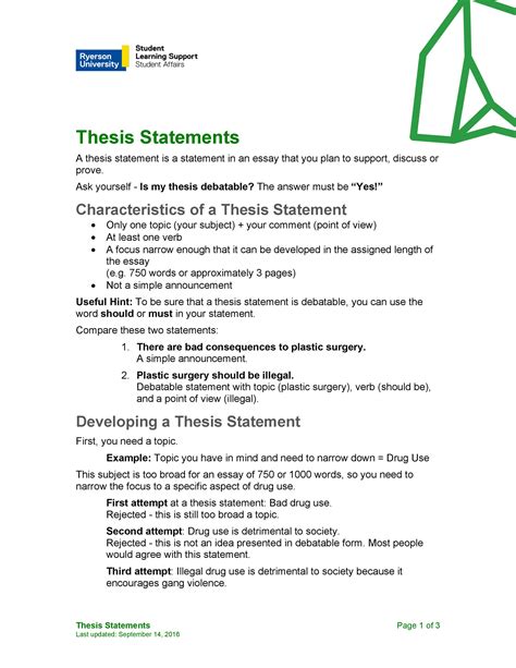 45 Perfect Thesis Statement Templates (+ Examples) ᐅ TemplateLab