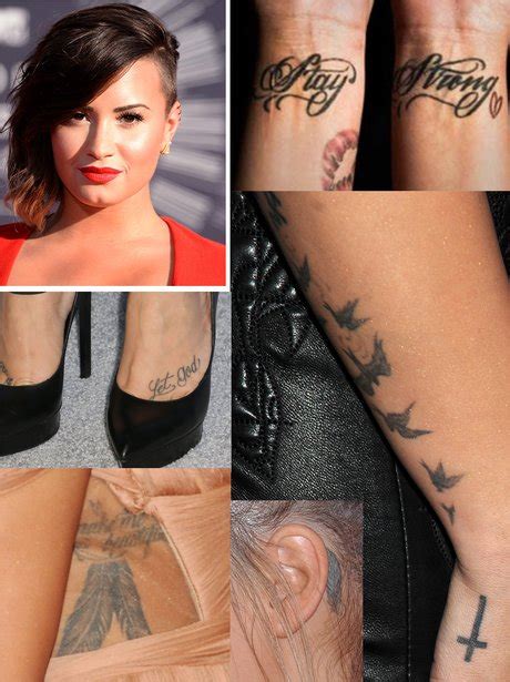 Demi Lovato - Addicted To Ink: 12 Celebrities OBSESSED With Tattoos ...