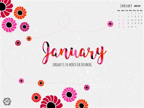 🔥 [60+] January 2019 Calendar Wallpapers | WallpaperSafari