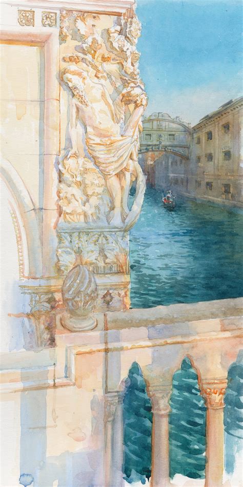 Venice. Bridge of Sighs. Print & Original Watercolor Painting. - Etsy