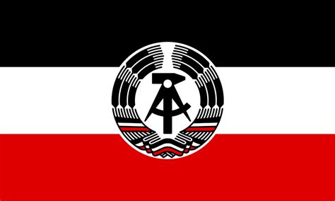 Flag of East German with a Red-White-Black color scheme- found on ...