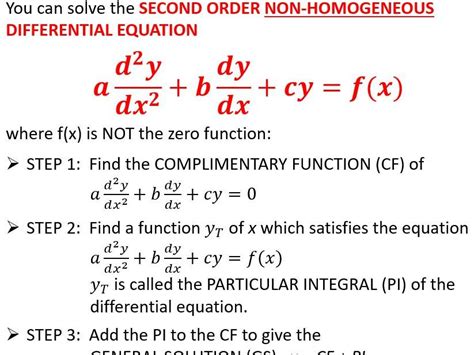 2nd order differential equations | Teaching Resources