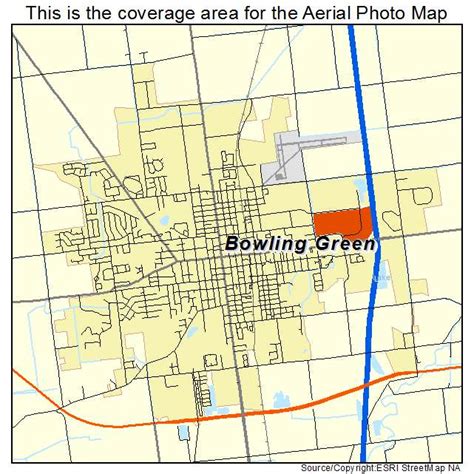 Aerial Photography Map of Bowling Green, OH Ohio