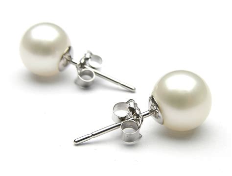 White Akoya Pearl Stud Earring AAA - Pearl Earrings - Pearl Hours