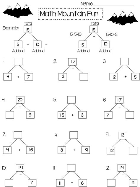 Printable Math Worksheets 1st Grade