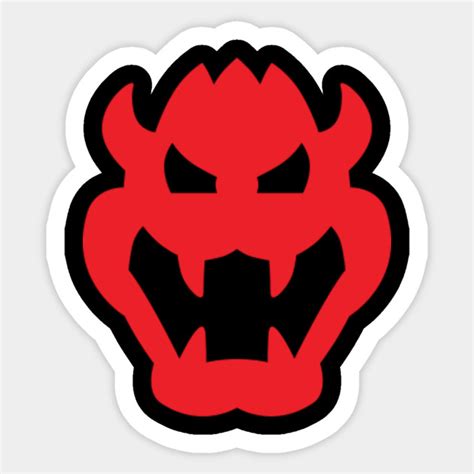 Bowser Logo - Bowser - Sticker | TeePublic