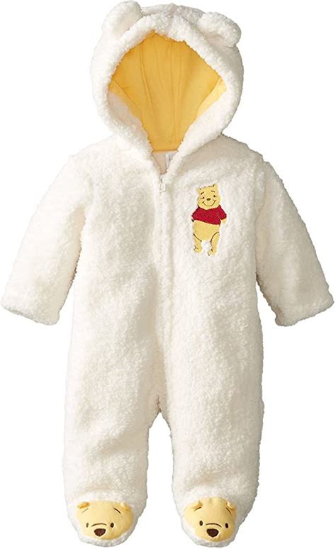 Amazon.com: Disney Baby Unisex-Baby Newborn Pooh Hooded Pram, Tusk, 9 ...