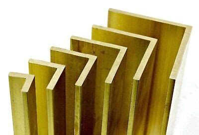 Solid BRASS Equal ANGLE L Section Special Lengths Bandsaw cut to size ...