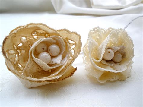 20 Lace Flowers Wedding Guest Gift Flower Wedding - Etsy