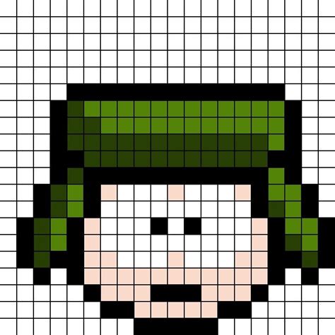 Kyle broflovski South Park pixel art | Dibujos bonitos, Dibujitos ...