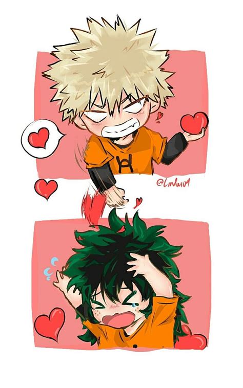 1080P free download | Bakugou x Deku, cute, corazones, ship, HD phone ...