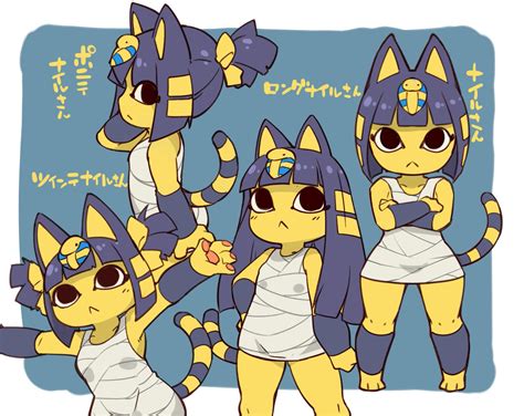 #24409 - safe, artist:0807fukurou_ya, ankha (animal crossing), cat ...