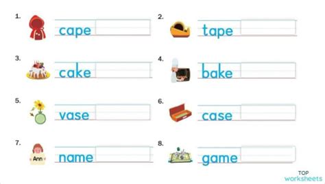 phonics long a. Interactive worksheet | TopWorksheets