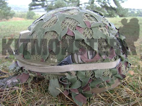 Militaria Surplus & Equipment Collectables Cadets HELMET SCRIM NET CAMO ...