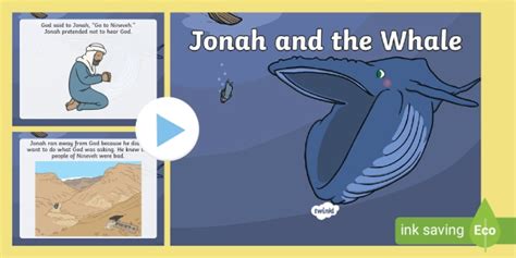 Jonah and the Whale Bible Story for Kids PowerPoint