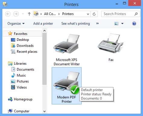 Modern PDF Printer - Create PDF documents by printing