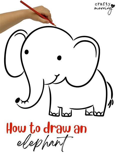 How To Draw An Elephant For Kids Step By Step