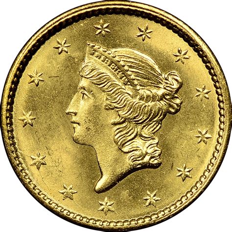 1851 G$1 MS Gold Dollars | NGC