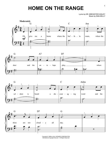 Home On The Range | Sheet Music Direct