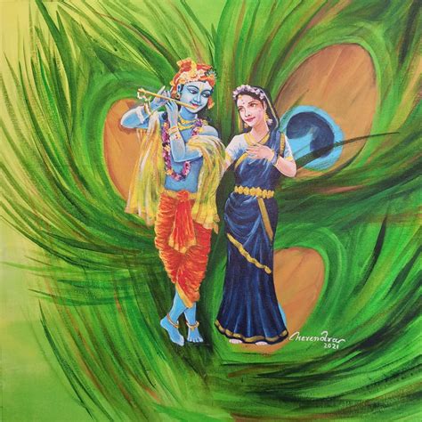 Original Painting – Radha Krishna - styleindiatoday.com