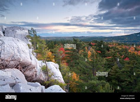 Autumn colur from 'The Crack' in Killarney Provincial Park, Ontario ...