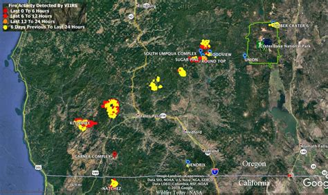 Oregon Wildfires Map Burning Now