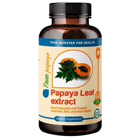 TrueMed Papaya Leaf Extract Support for Blood Platelet Bone Marrow ...