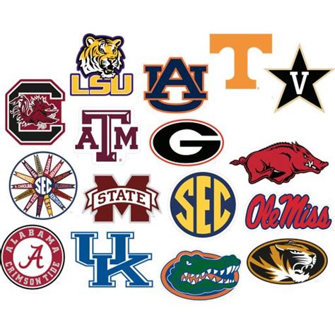 SEC College Football Logos 24 best images about sec teams on pinterest ...