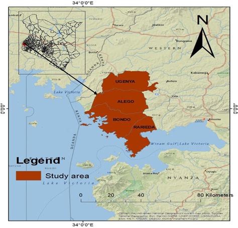 Map of Siaya County showing the study area | Download Scientific Diagram