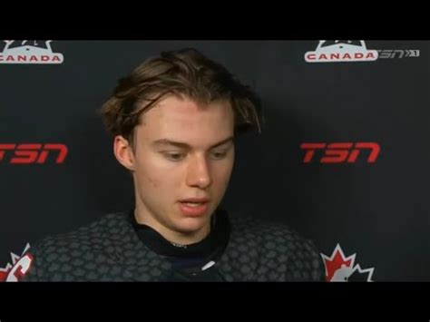 Connor Bedard Intermission Interview Vs Latvia - YouTube