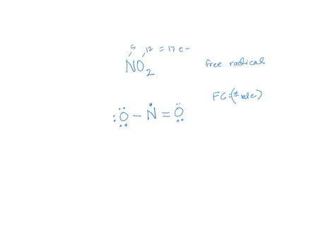 SOLVED: Draw the best Lewis structure for the free radical, NO2. What ...