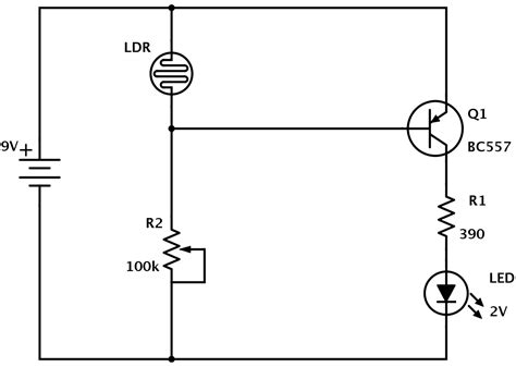 LDR Circuit Diagram - Build Electronic Circuits