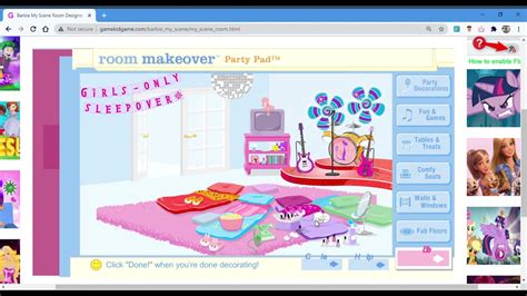 My Scene Room Makeover Game (Party Pad) - YouTube