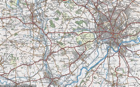 Historic Ordnance Survey Map of Bramcote Hills, 1921