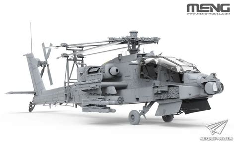 1/35 - Boeing AH-64D Apache Longbow by Meng Model - box art+3D renders ...