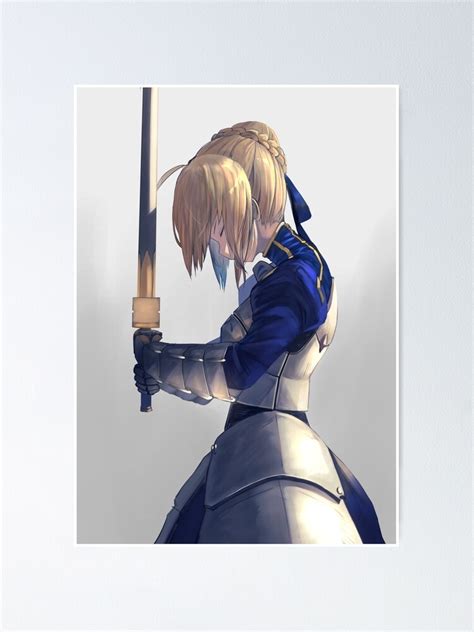 "Saber Fate Stay night" Poster for Sale by AlexTrpmn | Redbubble