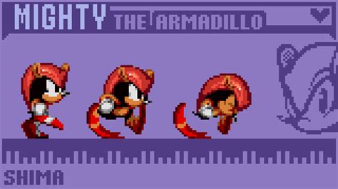 ArtStation - Sonic CD - Mighty the Armadillo