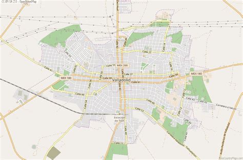 Valladolid Map Mexico Latitude & Longitude: Free Maps