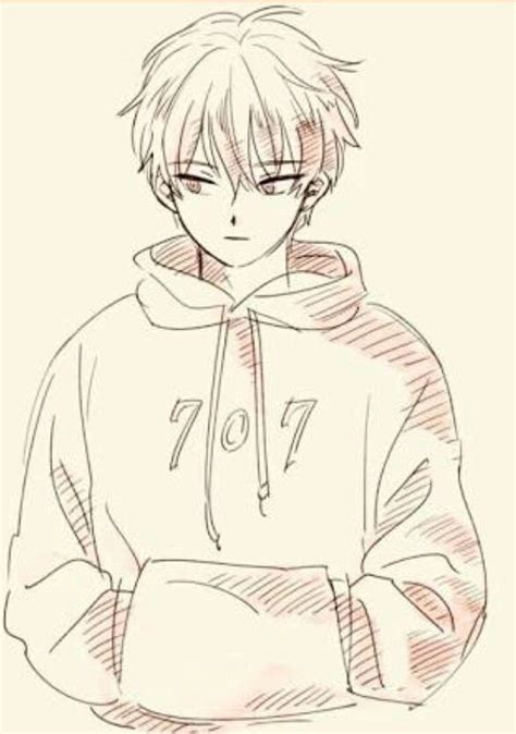 Pencil anime art | Anime boy sketch, Easy drawings, Cute boy drawing