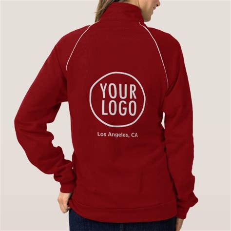 Women Track Jacket with Company Logo No Minimum | Zazzle.com | Track ...