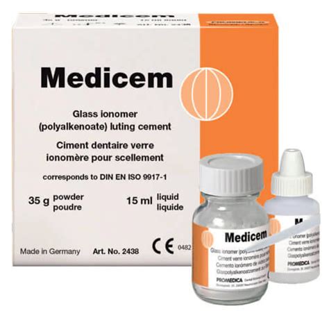 Medicem, Glass Ionomer Luting Cement, Powder + Liquid