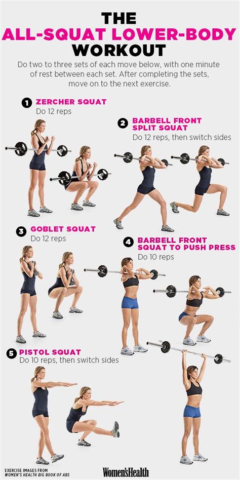 An All-Squat Workout for a Lower-Body That Just Won't Quit | Lower body ...