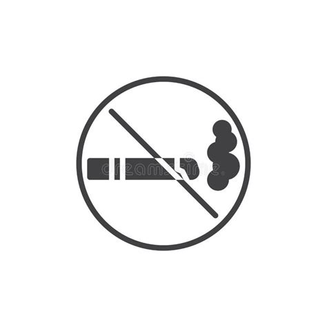 No smoking vector icon stock vector. Illustration of cigarette - 146943004