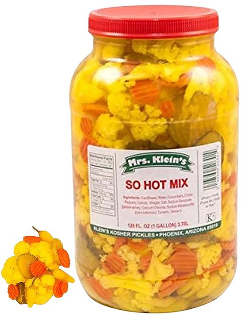 SO HOT MIX-Spicy Pickled Cauliflower Florets, Spicy Sliced Carrots ...