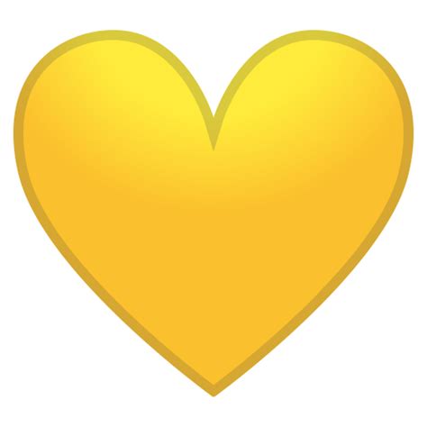 Yellow heart Icon | Noto Emoji People Family & Love Iconpack | Google