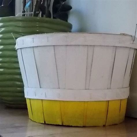 A Painted Bushel Basket | Bushel baskets, Bushel, Basket makeover