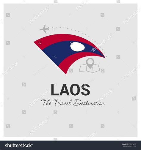 Laos Travel Destination Logo Vector Travel Stock Vector (Royalty Free ...